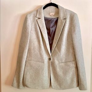 Ann Taylor Loft Gray Cotton Blazer. Size 10. Very comfy.